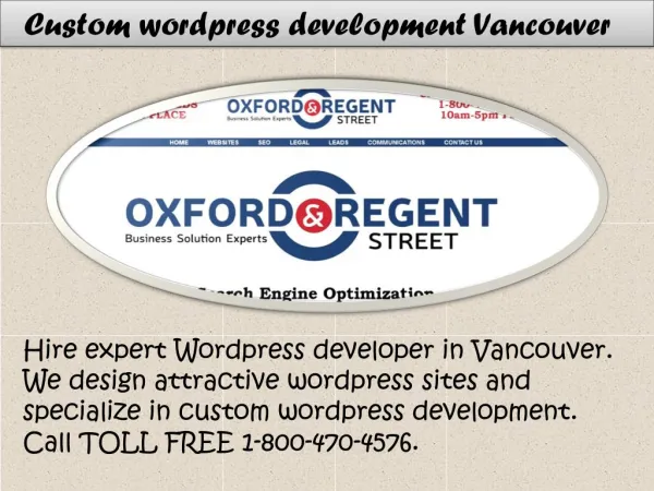 Wordpress Developer Vancouver