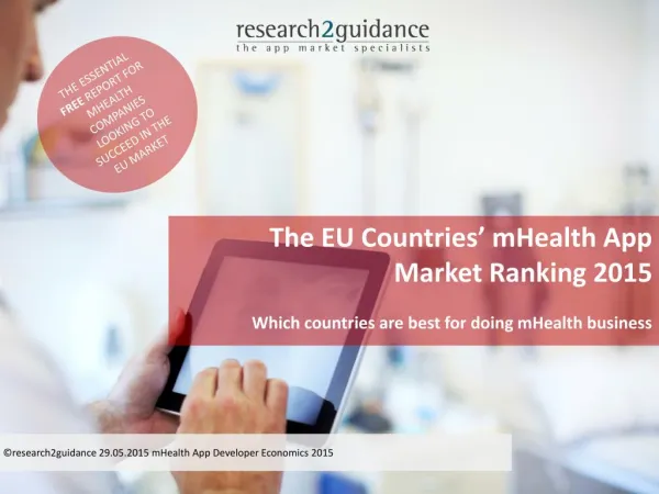 EU Countries’ mHealth App Market Ranking 2015