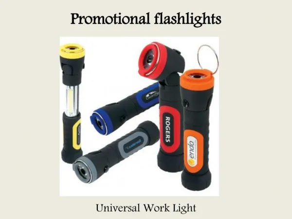 Promotional flashlights
