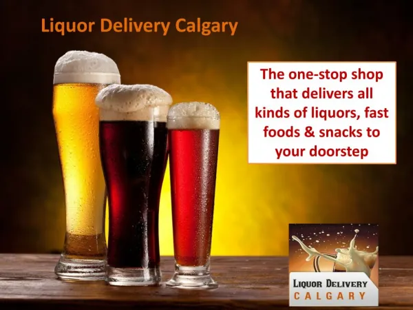 The one-stop shop that delivers all kinds of liquors, fast f