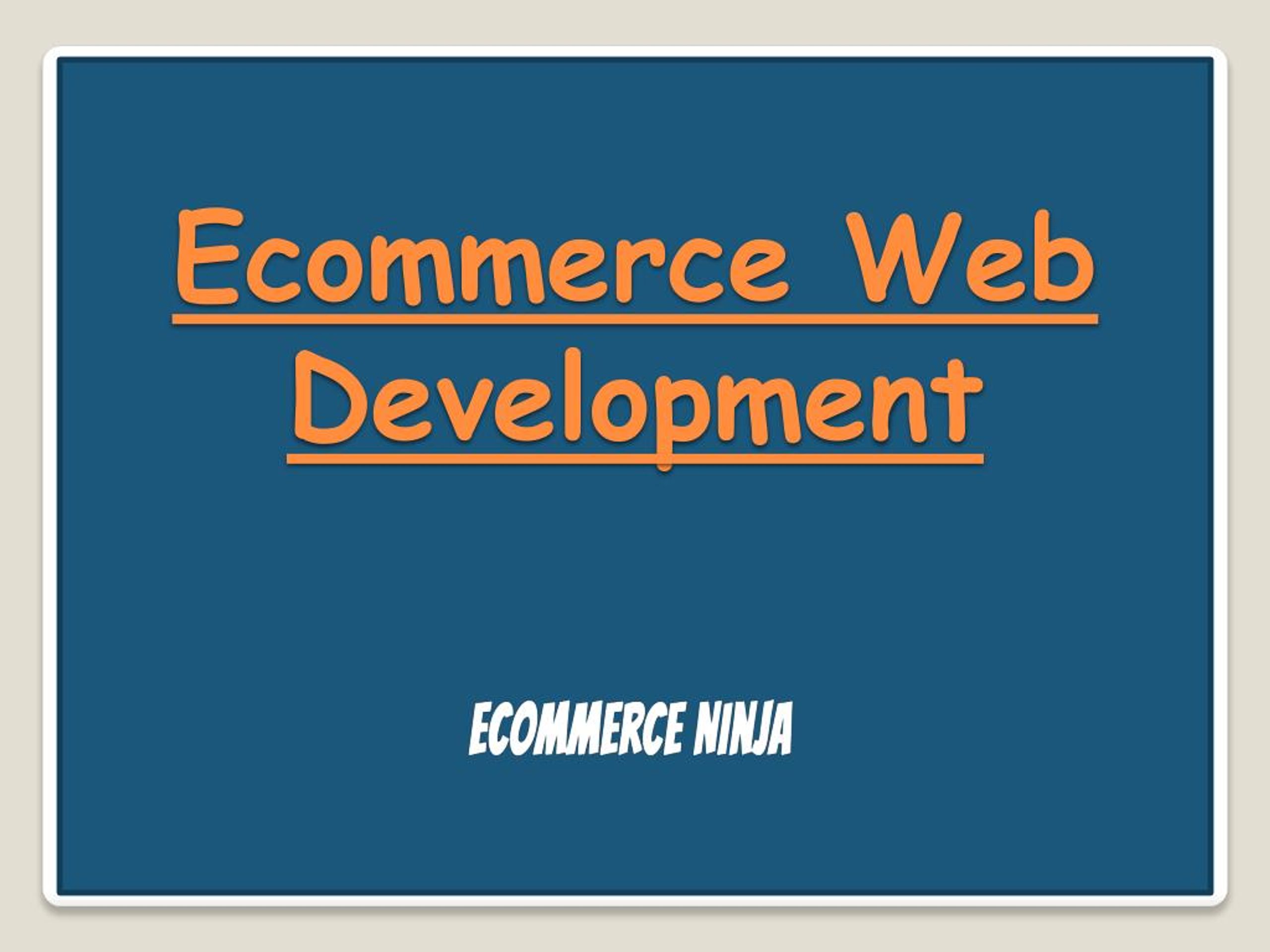 PPT - Ecommerce Web Development PowerPoint Presentation, free download ...