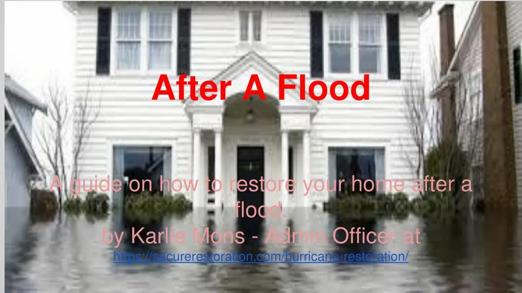 after a flood