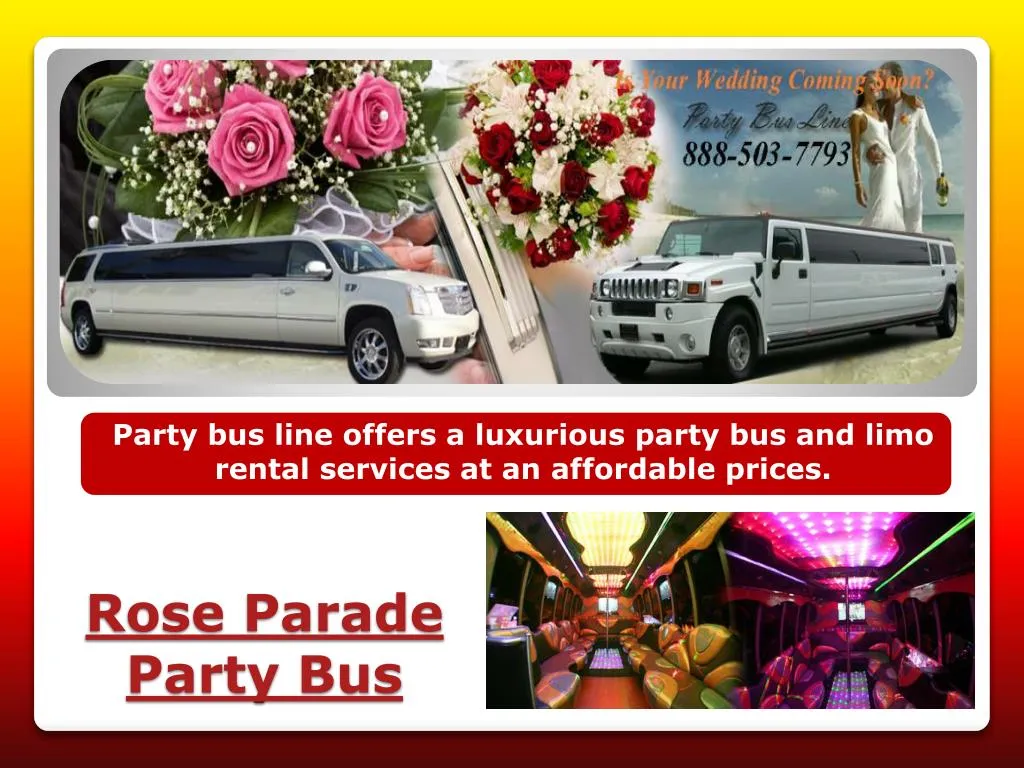 rose parade party bus