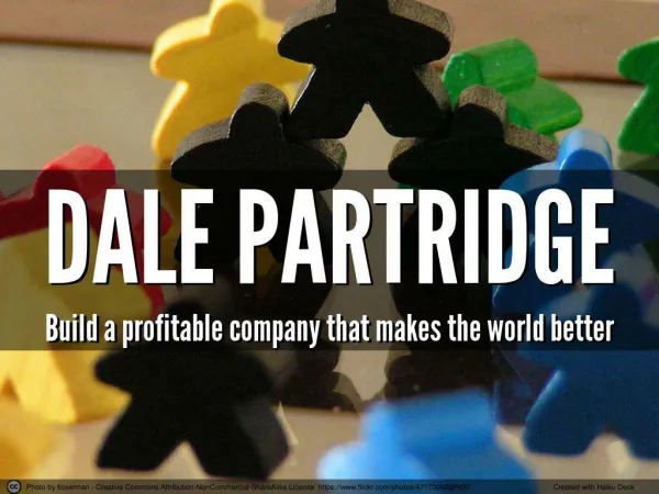 Build a profitable company that makes the world better - wit
