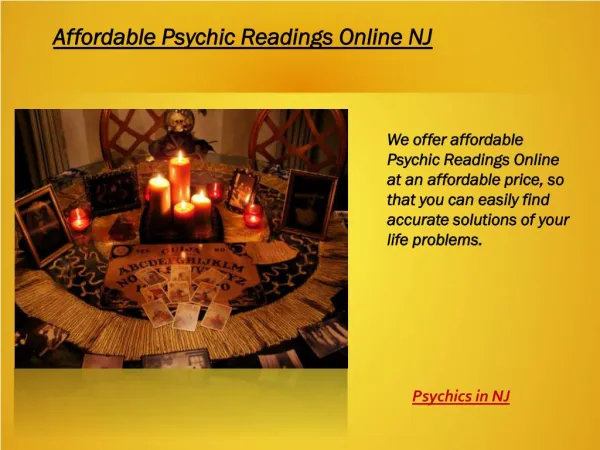 Affordable psychic readings in NJ