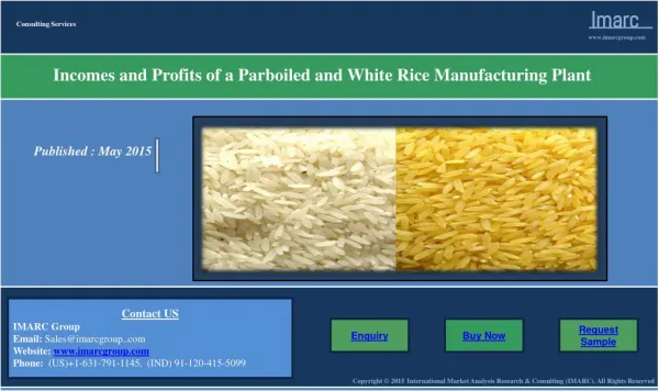 Parboiled White Rice Manufacturing Plant | Income, Demand