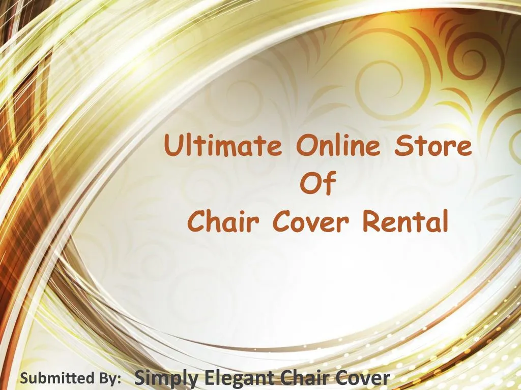 ultimate online store of chair cover rental