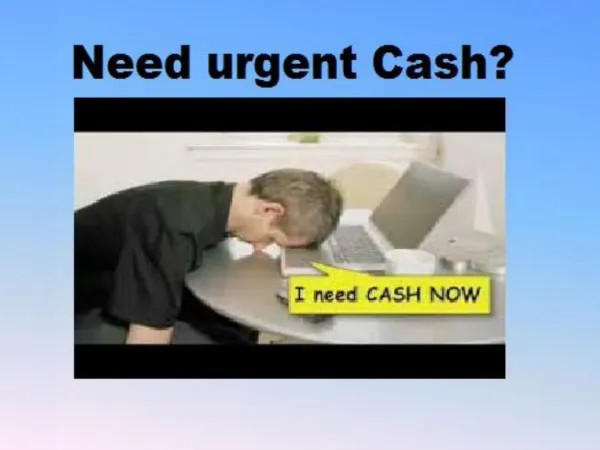 Instant Cash Loans- Easy Option Sudden Financial Emergency
