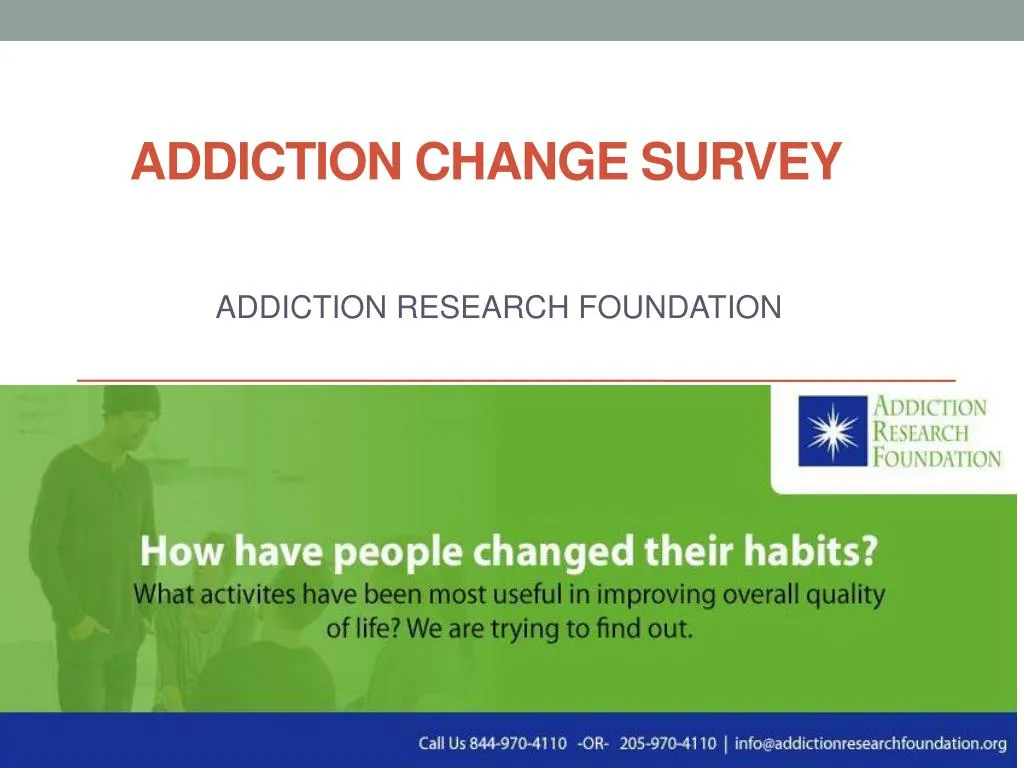 addiction change survey