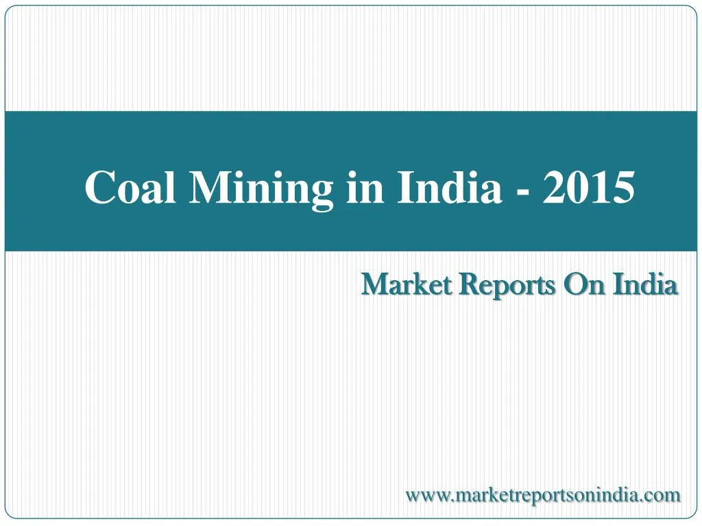 coal mining in india 2015
