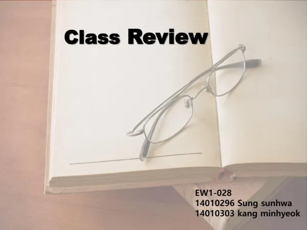 The class review of June 1st