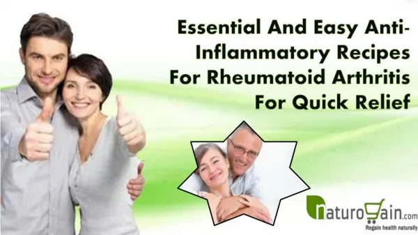 Essential And Easy Anti-Inflammatory Recipes For Rheumatoid