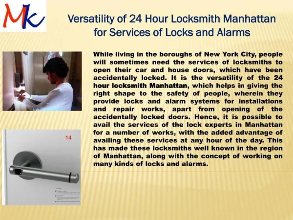 24 Hour Locksmith Manhattan