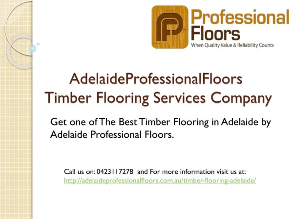 Best Timber Flooring in Adelaide