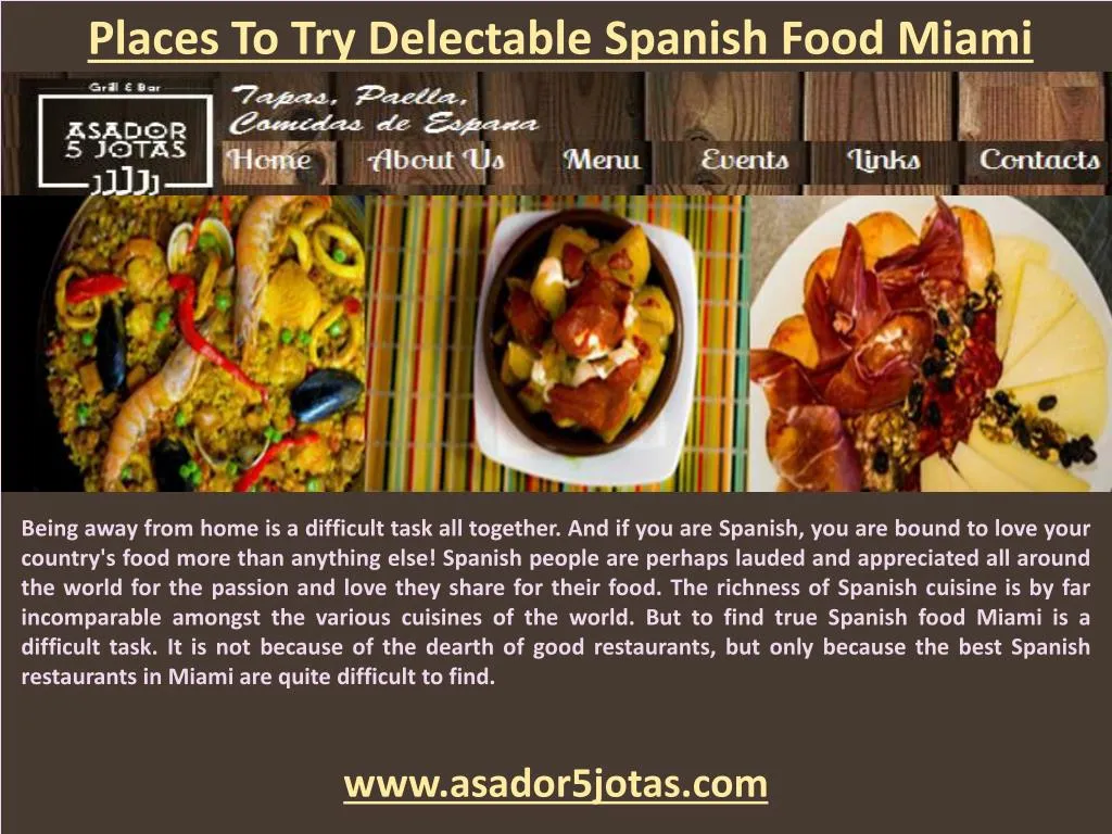 places to try delectable spanish food miami