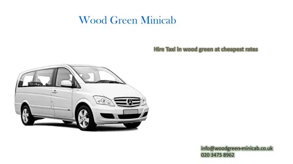 Wood Green Minicab & Taxi Booking