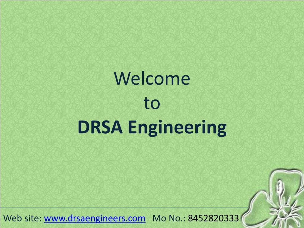 welcome to drsa engineering