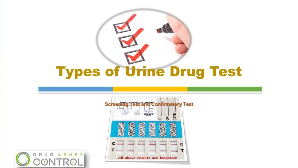 types of urine drug test