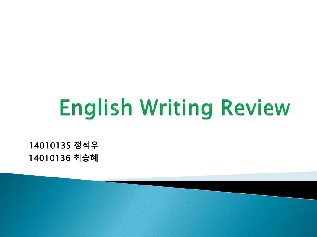 english writing review