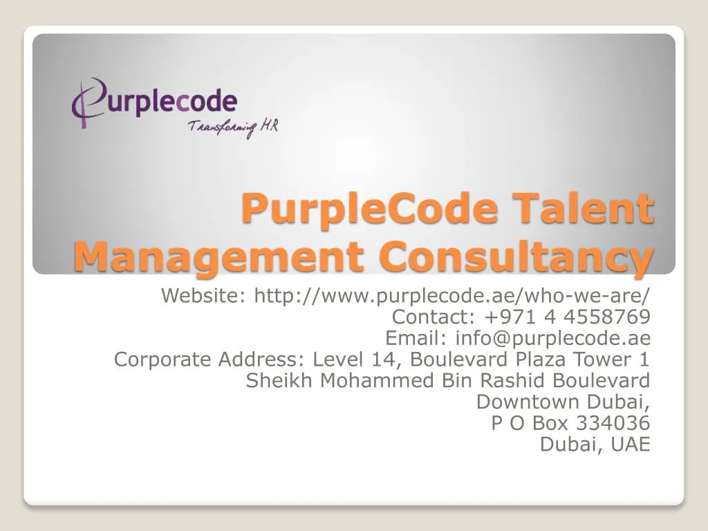 purplecode talent management consultancy