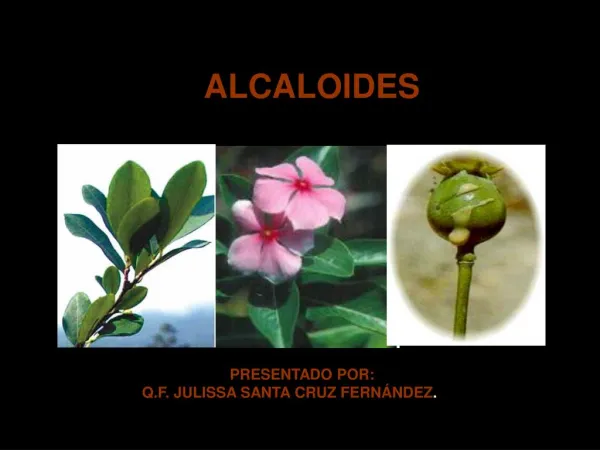 alcaloides