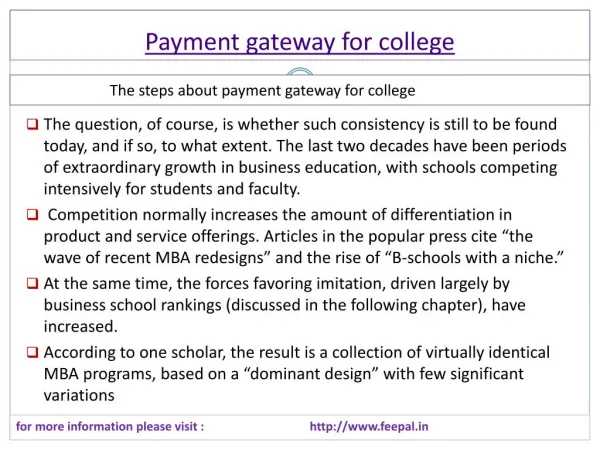 Payment gateway for college is the best solution for fee.