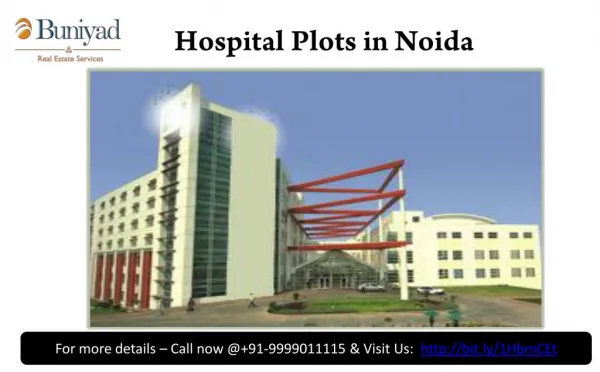 Hospital Plots For Sale in Noida