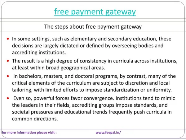 Visit the best site of free payment gateway