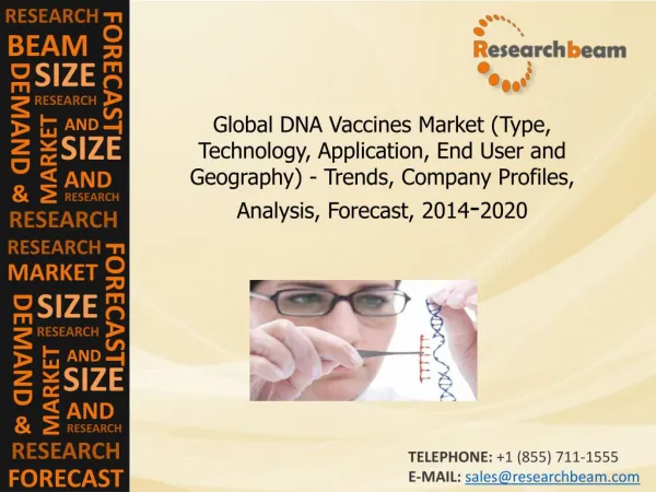 Global DNA Vaccines Market Size, Share, Trends, 2014-2020