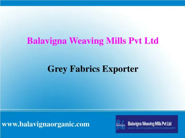 Grey Fabrics Exporter