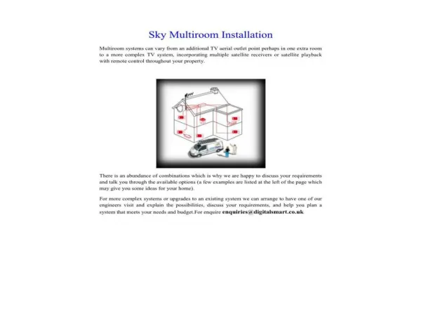 Sky Multiroom Installation