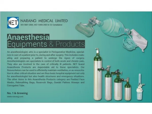 Anaesthesia Equipments & Products