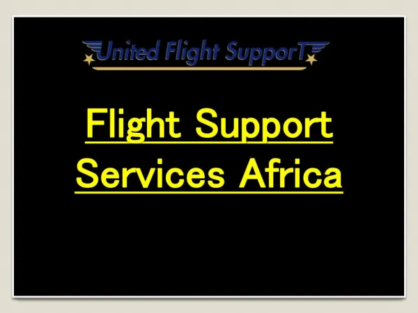 Flight Support Services Africa