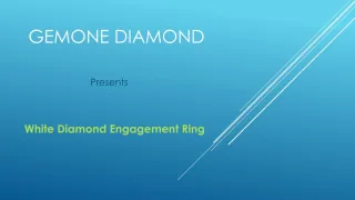 White Diamond Engagement Ring