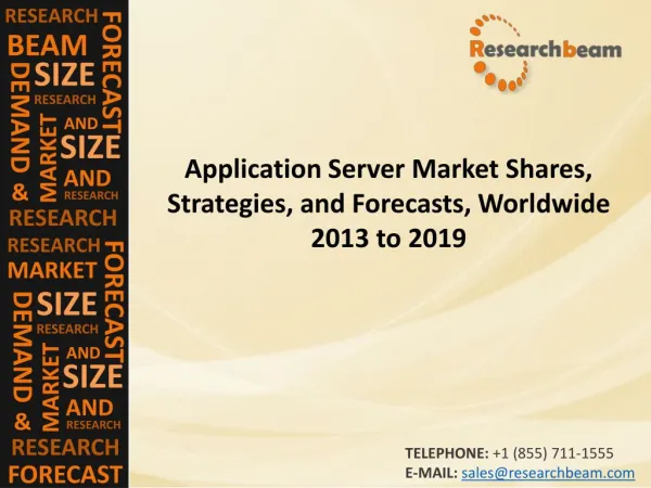Application Server Market Shares 2013 to 2019