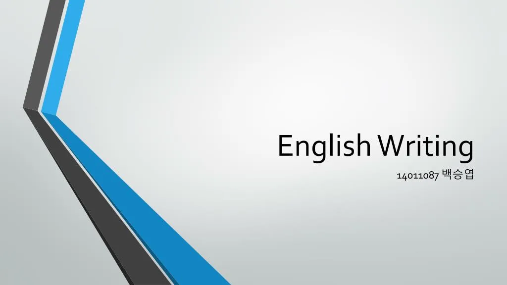 english writing