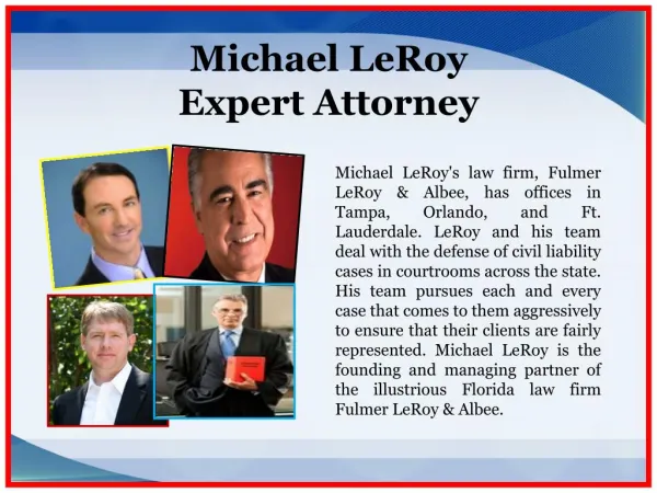 Michael LeRoy_Expert Attorney
