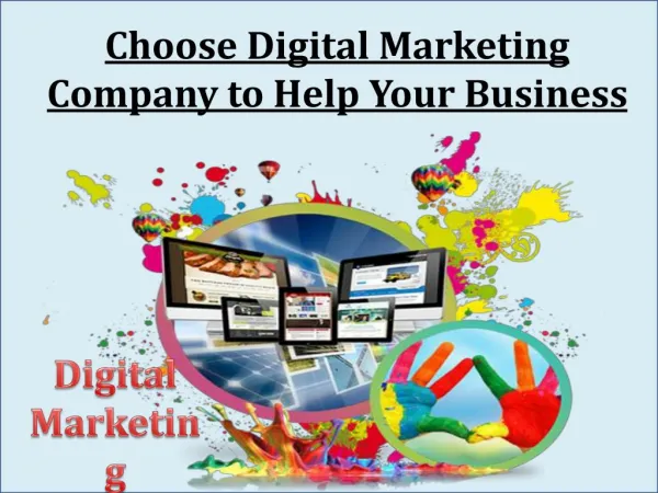 Choose Digital Marketing Company to Help Your Business