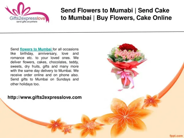 Send Flowers to Mumbai- Cake Delivery in Mumbai