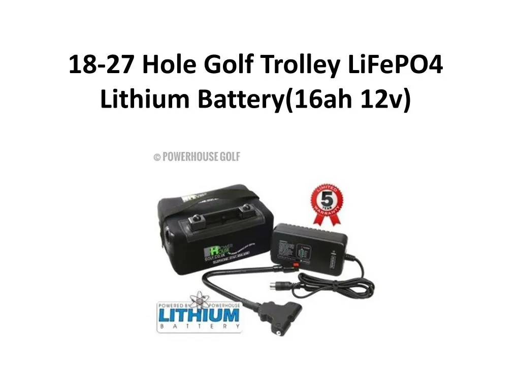 18 27 hole golf trolley lifepo4 lithium battery 16ah 12v
