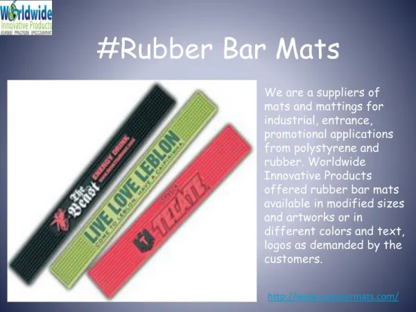 #Rubber bar mats