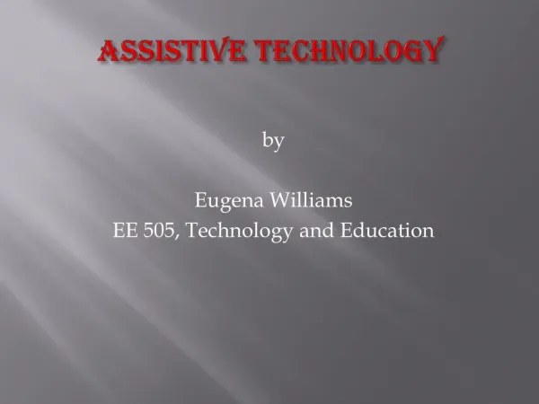 Assistive Technology williams