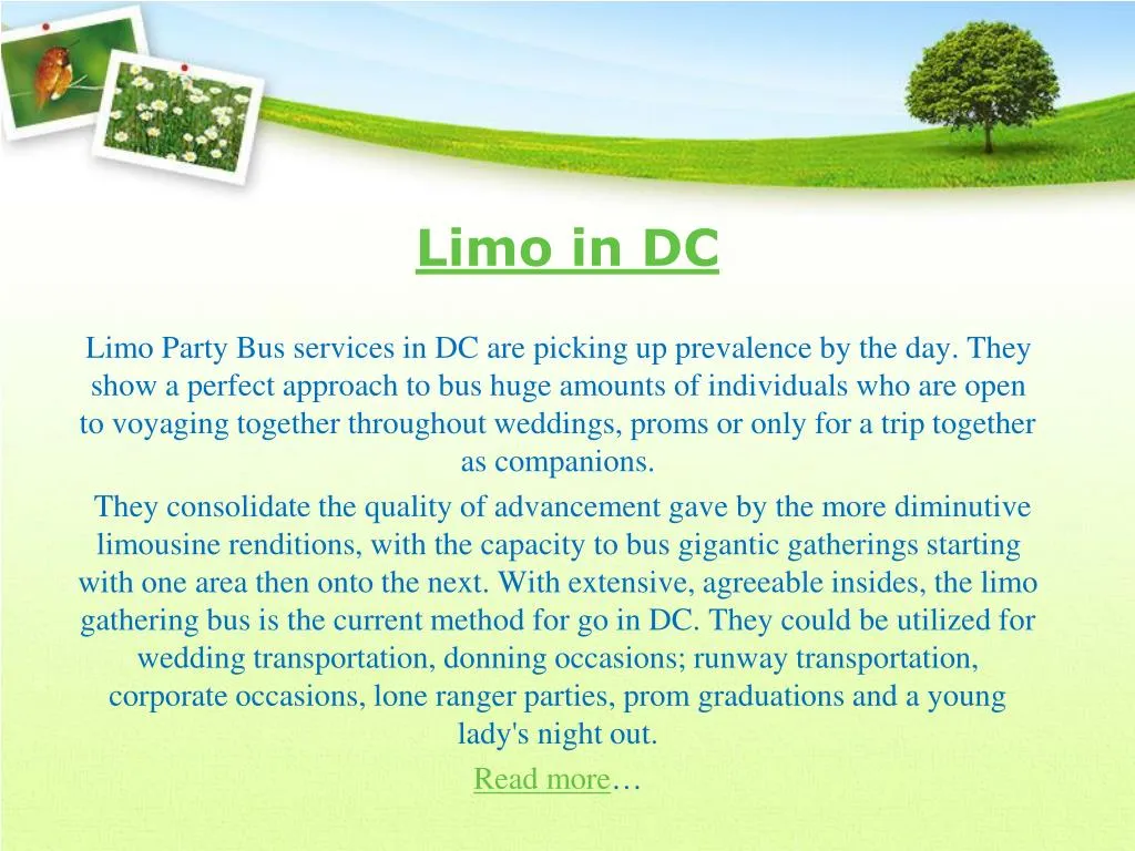 limo in dc