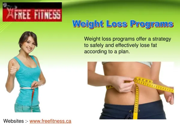 Choose Right Weight Loss Programs