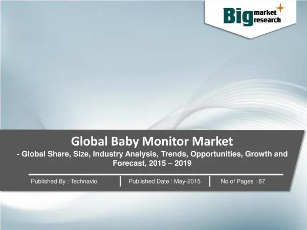 Research Report on Global Baby Monitor Market 2015-2019