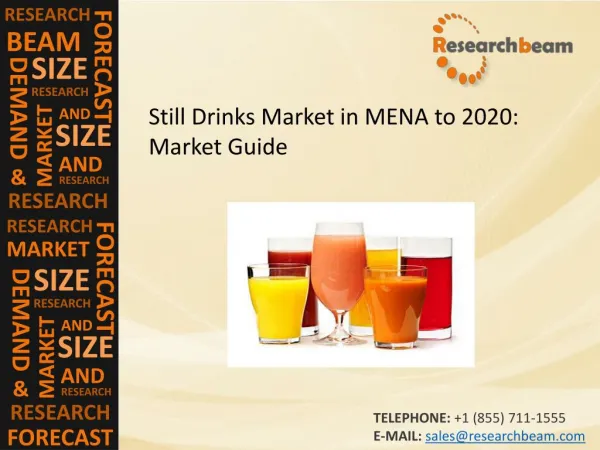 Still Drinks Market in MENA to 2020: Market Size, Growth