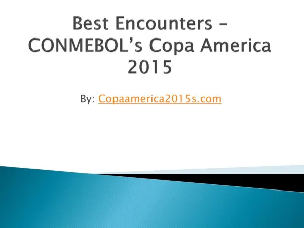 Check CopaAmerica2015s.com