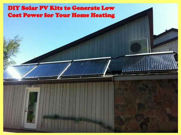 DIY solar PV kits