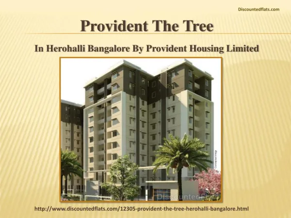 Buy the flats in Provident The Tree at lowest prices