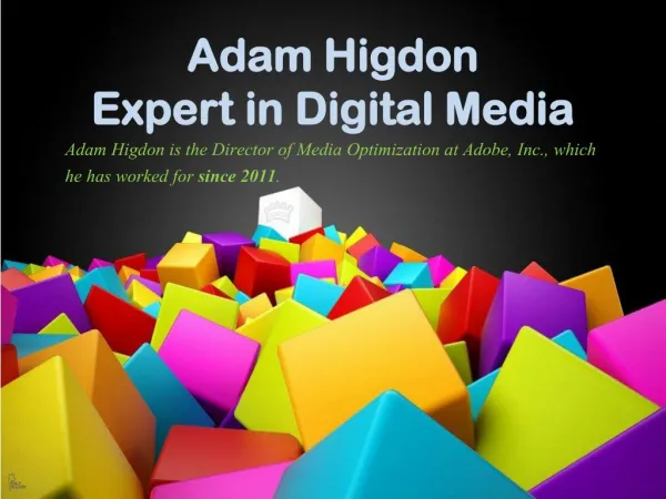 Adam Higdon - Expert in Digital Media